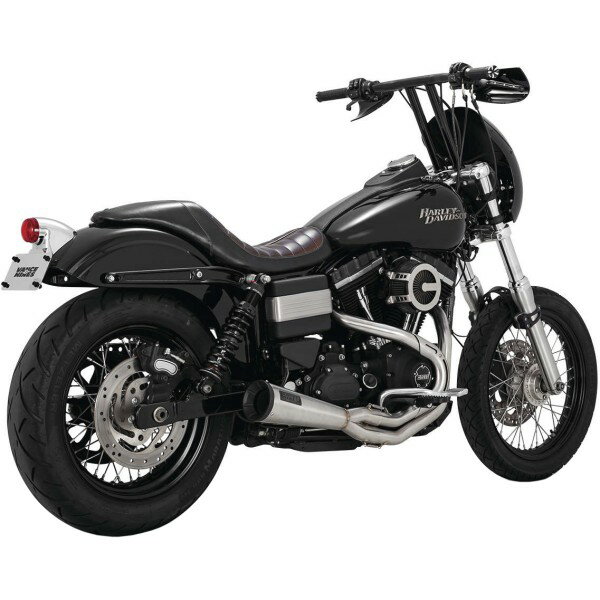 【USA在庫あり】 バンス＆ハインズ Upsweep SS 2-1 PCX フルエキゾーストマフラー 91年-17年 ハーレー ダイナ vah27325 HD店