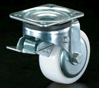 【メーカー在庫あり】 エスコ ESCO 100mm キャスター 自在金具・前輪ブレーキ付 000012025237 HD店