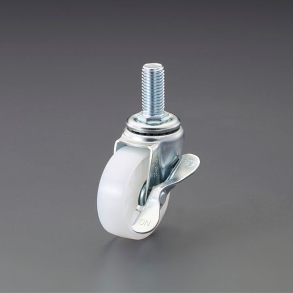 【メーカー在庫あり】 エスコ ESCO φ 75mm 自在キャスター(ナイロン車/ブレーキ付) 000012346184 HD店