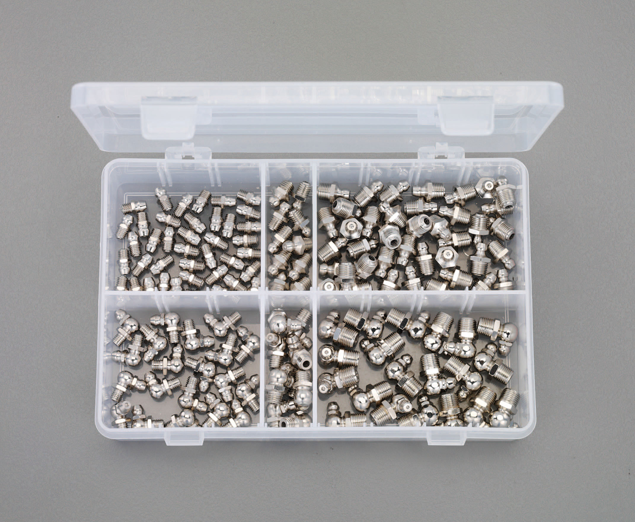 【メーカー在庫あり】 エスコ ESCO UNF1/4"-UNF5/16"-G 1/8" グリースニップルセット 000012203154 HD店