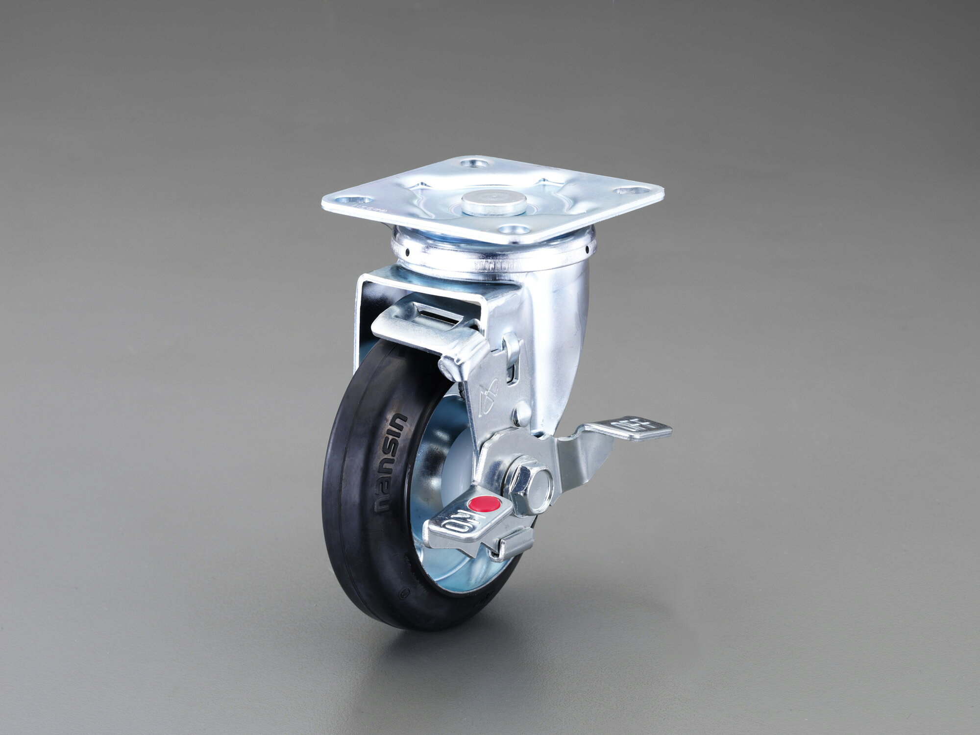 【メーカー在庫あり】 エスコ ESCO 100mm キャスター 自在金具・ブレーキ付 000012258212 HD店