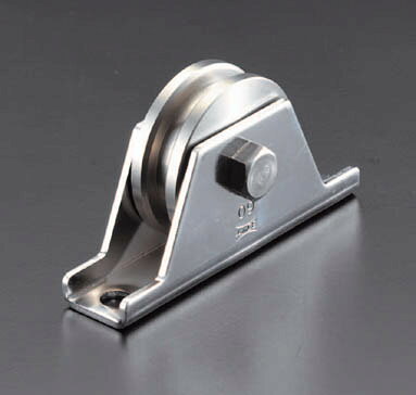 ●材質:車:ステンレス（SUS303）、枠:ステンレス（SUS304）●枠厚:2.6-3mm●VH兼用型:アングルレールフラットレール両用●耐荷重:500kg(2個)●サイズA(mm):150●サイズB(mm):128●サイズD(mm):75●サイズF(mm):80●サイズG(mm):33●重量:1005g1個価格000012040893楽天 HD店　