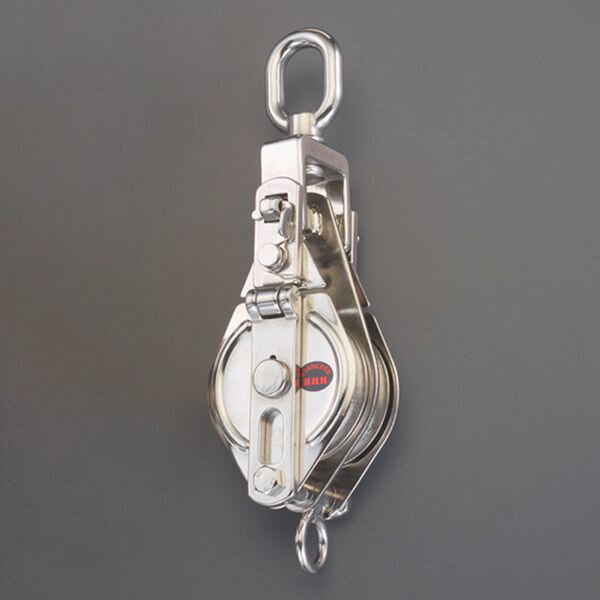 【メーカー在庫あり】 エスコ ESCO 75mm/ 500kg オーフ型滑車(ステンレス/2輪) 000012346350 HD店