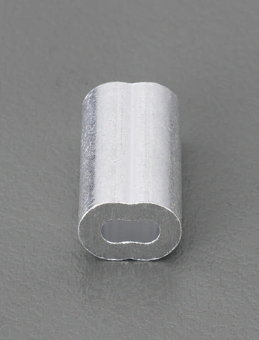 【メーカー在庫あり】 エスコ ESCO 3.5mm ワイヤーロープスリーブ(アルミ/10個) 000012238995 HD店