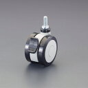 【メーカー在庫あり】 エスコ ESCO 75mm キャスター(ツインホイール/ブレーキ付/W3/8インチ) 000012346283 HD店