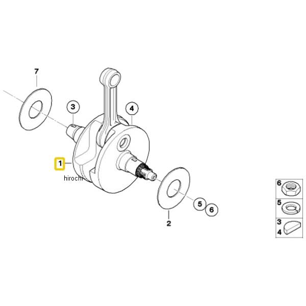 BMW純正 クランクシャフト(KW)/コンロッド 11217652966 HD店