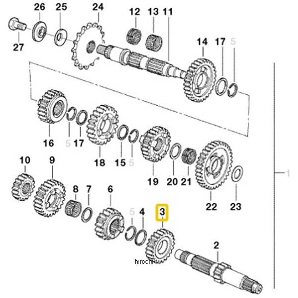 BMW純正 ギア ホィール 4 速 23007700147 HD店