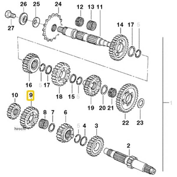 BMW純正 ギア ホィール 5 速 23007700148 HD店