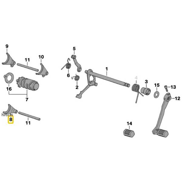 BMW純正 シフト フォーク 4 速/5 速 23007700272 HD店