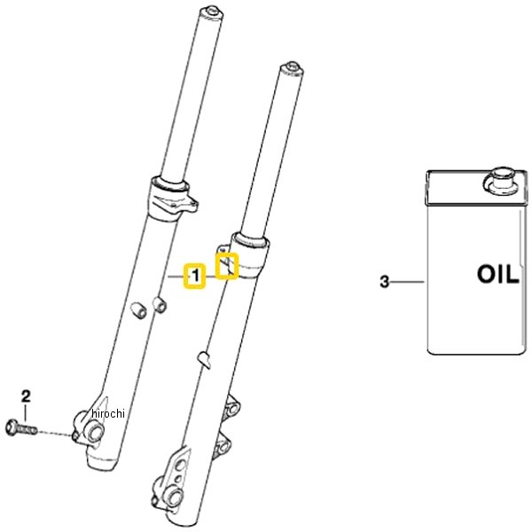 BMW純正 フォーク ストラット silber LH 31427676385 HD店