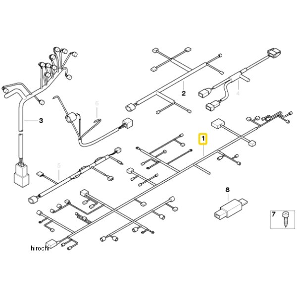 BMW純正 シャシー/ABS/WBA ハーネス 61117680406 HD店