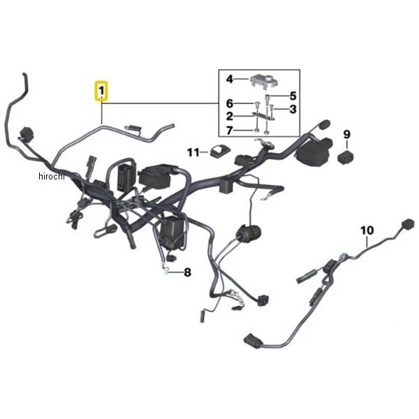 BMW純正 メイン ワイア ハーネス 61118569727 HD店