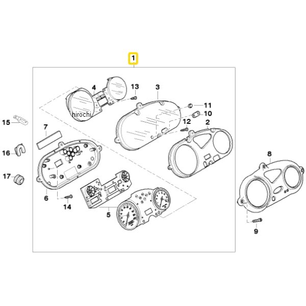 BMW純正 ワイア ハーネスなしのメーター パネル 62117669867 HD店