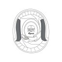 【メーカー在庫あり】 エージーブイ AGV チークパッド JIS X70 アジア フィット 黒 Sサイズ KIT0022300301 HD店
