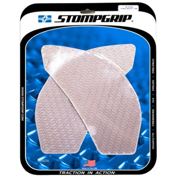ストンプグリップ STOMPGRIP トラクションパッドタンクキット 12年-16年 ニンジャ650/400、ER6 クリア 55-14-0044C HD店