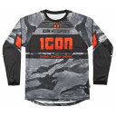 アイコン ICON 春夏モデル Tシャツ ロングスリーブ ジャージ TIGER'S BLOOD グレーカモ 4XLサイズ 2824-0097 HD店