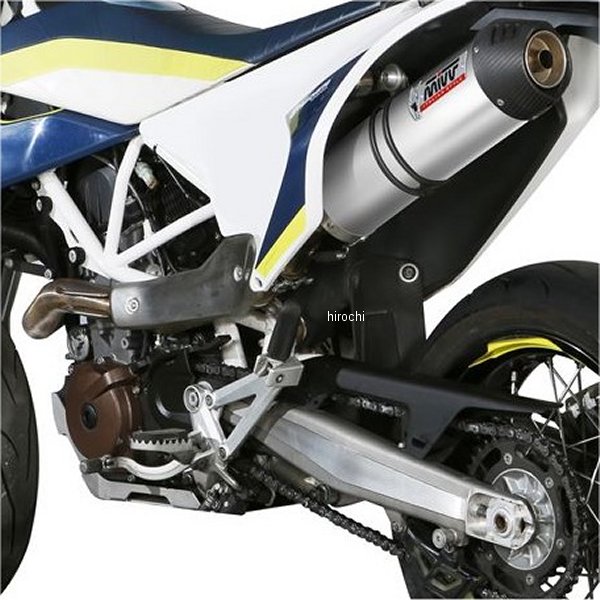 ミヴ Mivv スリップオンマフラー OVAL 触媒なし 17年-20年 701Supermoto チタン HU.001.L4C-701sm HD店