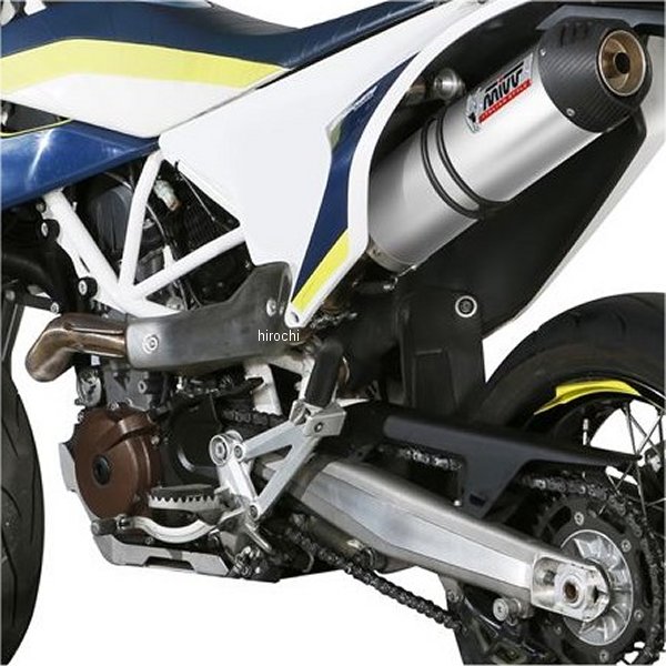 ミヴ Mivv スリップオンマフラー OVAL 触媒あり 17年-20年 701Supermoto チタン HU.001.L4C-ACC.041.A1-701sm HD店