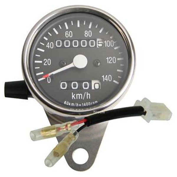 【メーカー在庫あり】 GOODS グッズ サイドマウントメーターキット φ60 トリップ付き SR500、SR400 ドラムブレーキ車 G7-00064 HD店