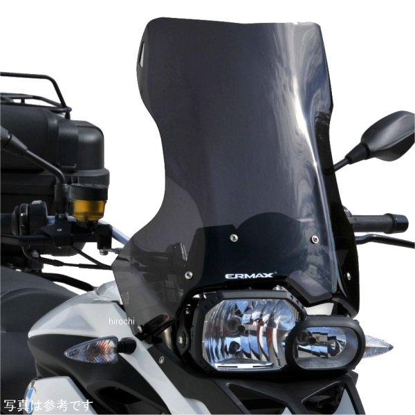 0110XX033 アルマックス ERMAX ハイプロテクションウインドスクリーン 45cm 08年-17年 F800GS グレー 011054033 HD店