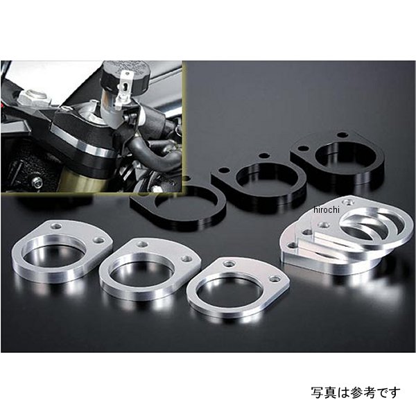 アグラス AGRAS ハンドルUPスペーサーセット ZZR1400 シルバー 321-474-000 HD店