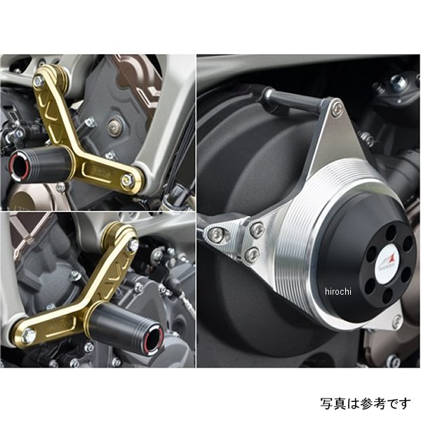 アグラス AGRAS レーシングスライダー サブフレームφ50&クラッチ ロゴ有り 16年以前 MT-09 黒 342-273-..