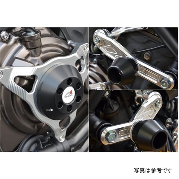 アグラス AGRAS レーシングスライダー サブフレームφ60&クラッチ ロゴ無し MT-07 黒 342-274-016B HD店