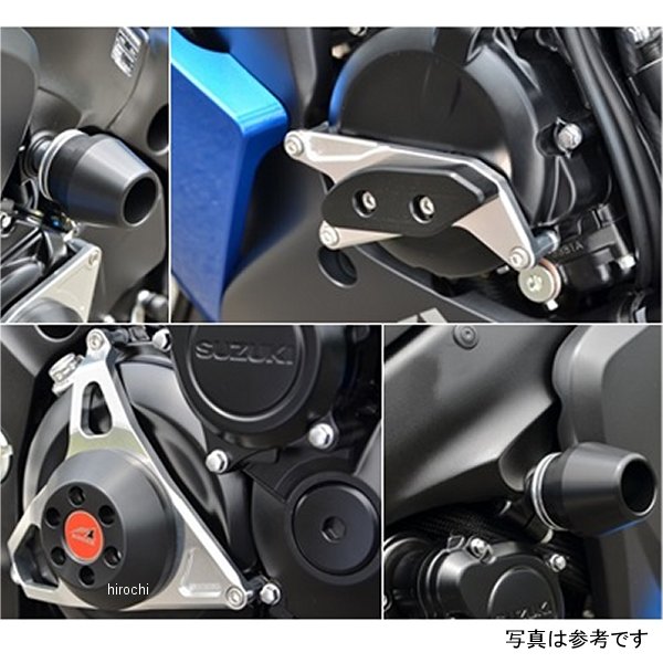 アグラス AGRAS レーシングスライダー 4点セットA φ60 ロゴ有り GSX-S1000/F 白 34...