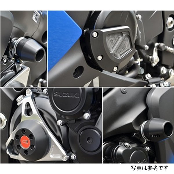 アグラス AGRAS レーシングスライダー 4点セットB φ60 ロゴ有り GSX-S1000/F 黒 342-302-016BX HD店