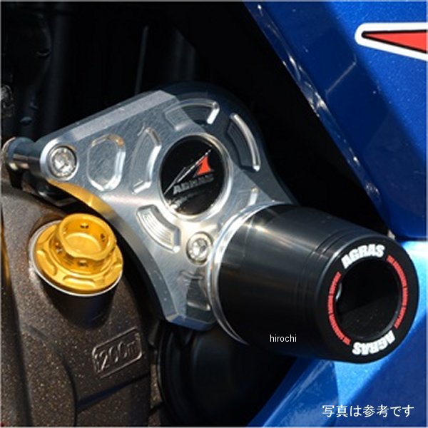アグラス AGRAS レーシングスライダー フレーム ロゴ無し ジクサーSF250 黒 342-310-000B HD店