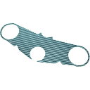 ピラミッドプラスチック Pyramid Plastics トップブリッジカバー 96年-03年 ZX7-R カーボンルック 01305X HD店