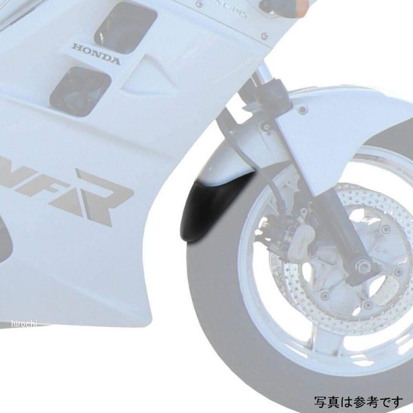 ピラミッドプラスチック Pyramid Plastics 延長フェンダー ショート 89年-90年 VFR750 F 黒 05101 HD店