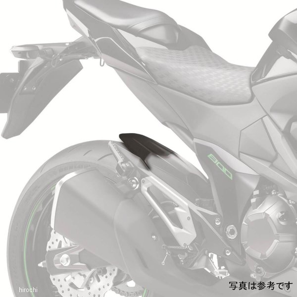 後擋泥板 - ピラミッドプラスチック Pyramid Plastics ハガー エクステンション 12年-16年 Z800 黒 073871 HD店