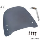 ワールドウォーク 原付用 汎用ウインドスクリーン WS-04G スモーク 10mm正逆ネジ各2個アダプター付き ws-04gs-10sg HD店