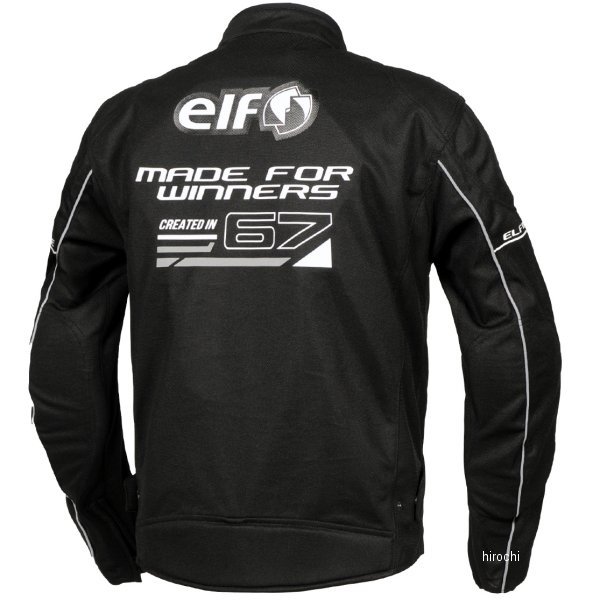 エルフ elf 2023年春夏モデル フレッドメッシュジャケット 黒/白 3Lサイズ EJ-S116...