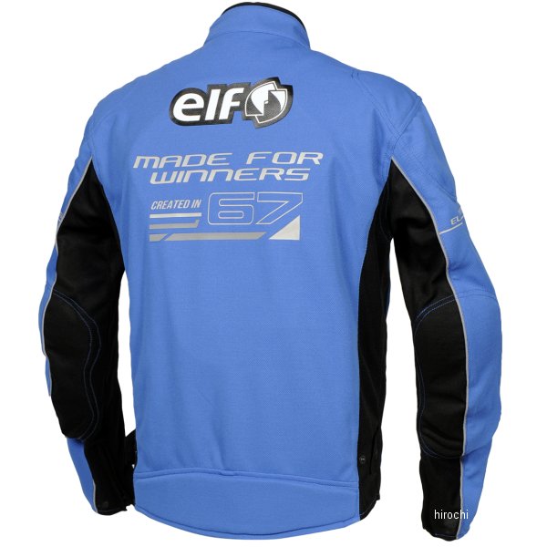 エルフ elf 2023年春夏モデル フレッドメッシュジャケット 青/グレー Mサイズ EJ-S...
