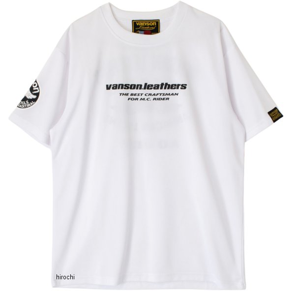 バンソン VANSON 春夏モデル メッシュTシャツサイズ:Lカラー:ホワイト/ブラック【素材】ポリエステルメッシュ【仕様説明】ドライメッシュプリントデザインVS23804S楽天 HD店　