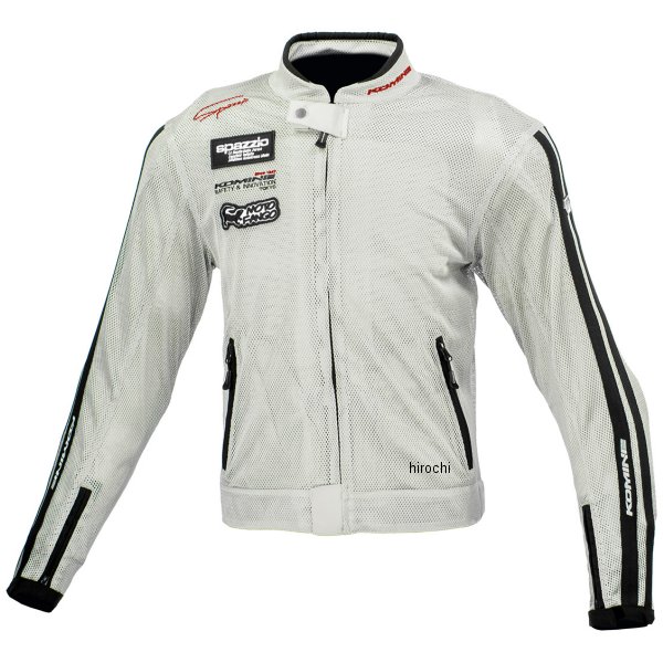 コミネ KOMINE 春夏モデル ライディングメッシュジャケット レジェンド シルバー Mサイズ JK-0143 HD店