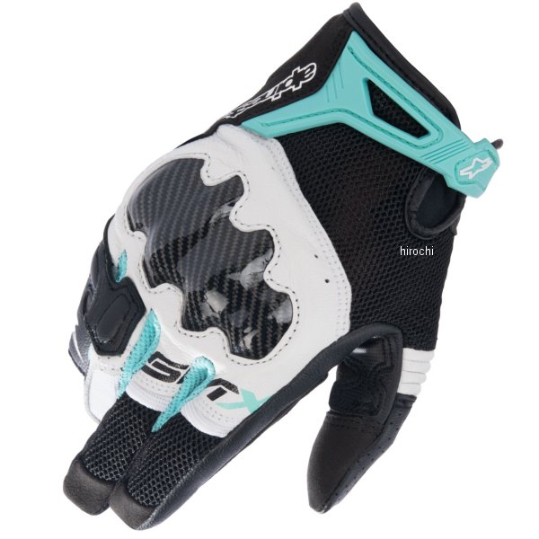 アルパインスターズ 春夏モデル STELLA SMX-R グローブ レディース 黒/白/ティール Sサイズ 3597222 HD店