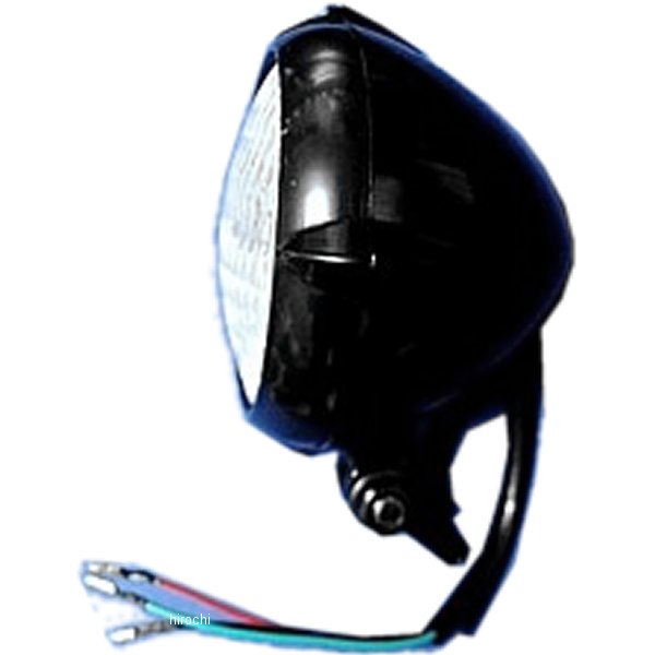 部品屋K&W ヴィンテージヘッドライト 黒 P60043 HD店