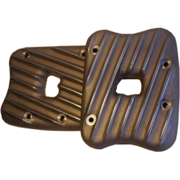 部品屋K&W EMD ロッカーボックスカバー リブ付き 86年-03年 XL セミポリッシュ RCXL-R-R HD店