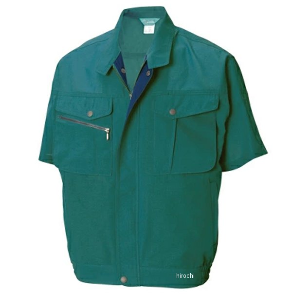 【メーカー在庫あり】 TSデザイン 半袖ブルゾン 緑 4Lサイズ 7156 HD店