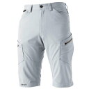 【メーカー在庫あり】 TSデザイン LIGHT TEC メンズカーゴショートパンツ シルバーグレー Lサイズ 53045 HD店