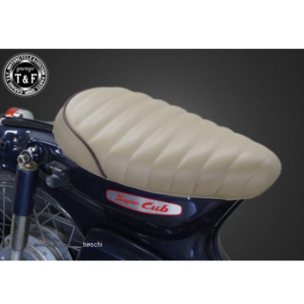ガレージT＆F タックロールシート スーパーカブC50/C70/C90/、リトルカブ ベージュ/ブラウン CUBST01BE HD店
