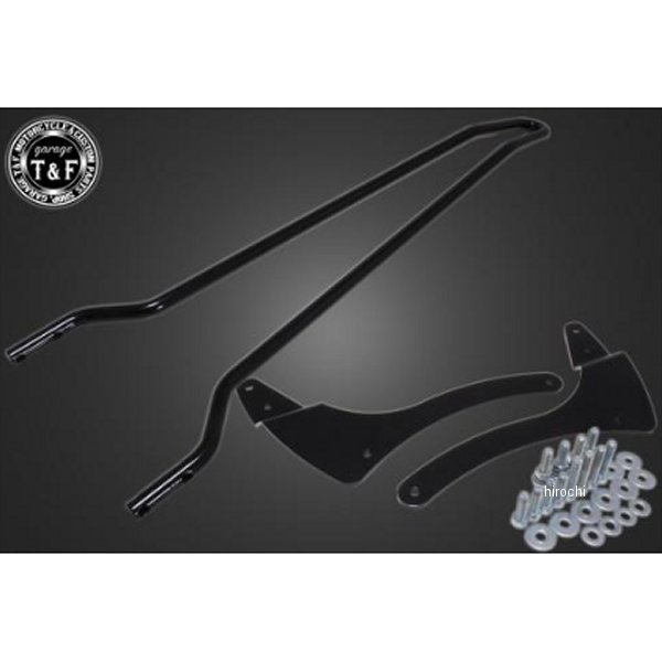 ガレージT＆F 純正フェンダー専用シーシーバー ロング ドラッグスター1100 黒 DS1100CB08BK HD店