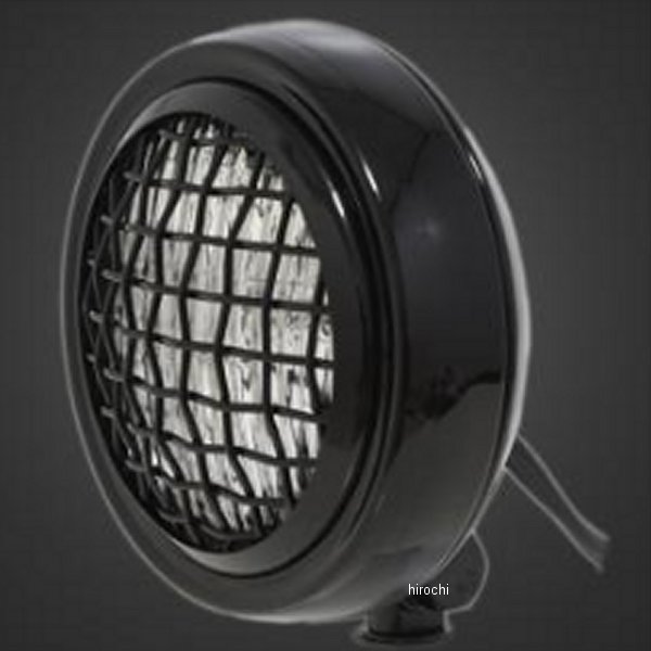 ガレージT＆F 4インチ薄型ヘッドライト クリアーレンズ+各種ステーSET ステーA DS1100(スタンダードモデル) 黒 DS1100HED03BKC HD店
