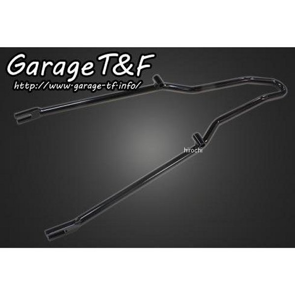 ガレージT＆F フラットフェンダー&シーシーバーSET ショート(約300mm) ドラッグスター400 黒 DS400FD19 HD店
