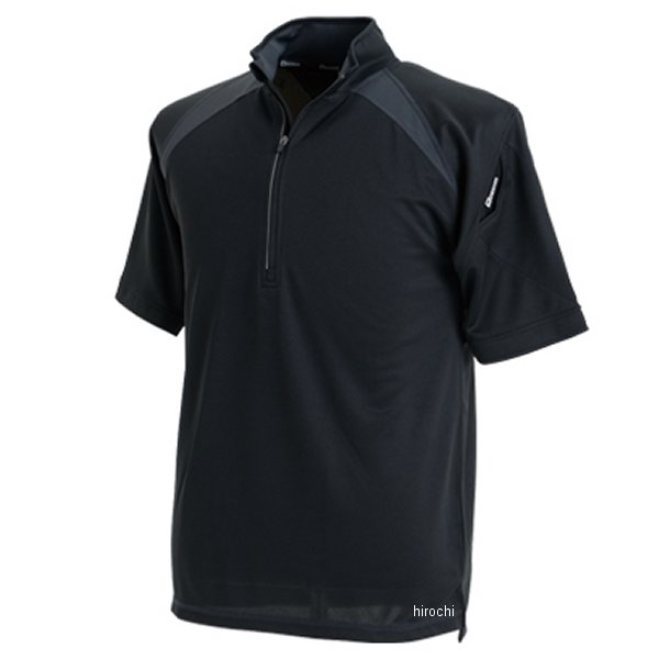 【メーカー在庫あり】 TSデザイン ショートスリーブハーフジップ 黒 LLサイズ 3015 HD店(2)