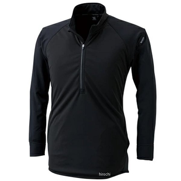 【メーカー在庫あり】 TSデザイン ラミネートロングスリーブジップシャツ 黒/黒 3Lサイズ 4235 HD店