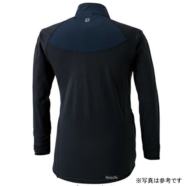【メーカー在庫あり】 TSデザイン ラミネートロングスリーブジップシャツ 黒/黒 3L...
